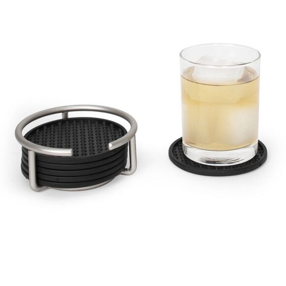 Black set of coasters - Picture 5 of 10